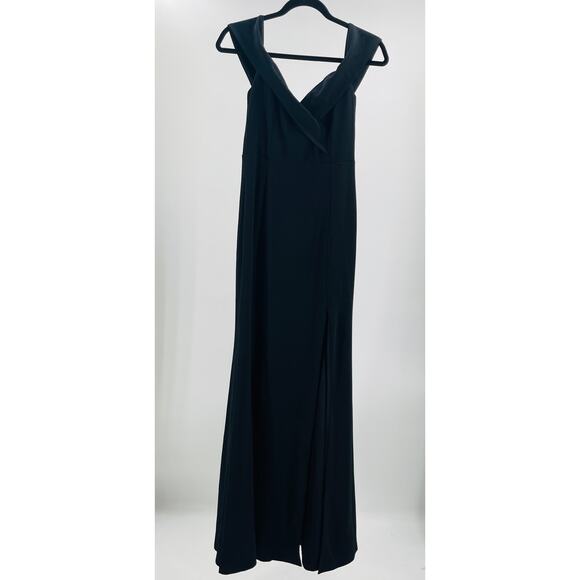 LULU'S SZ M Song of Love Black Off-the-Shoulder Maxi Dress NEW B144 - Picture 3 of 11